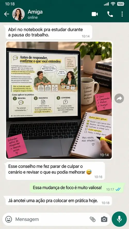 Depoimento real de quem utiliza o material