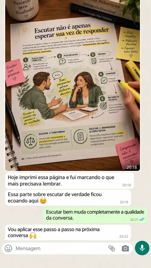Depoimento real de quem utiliza o material
